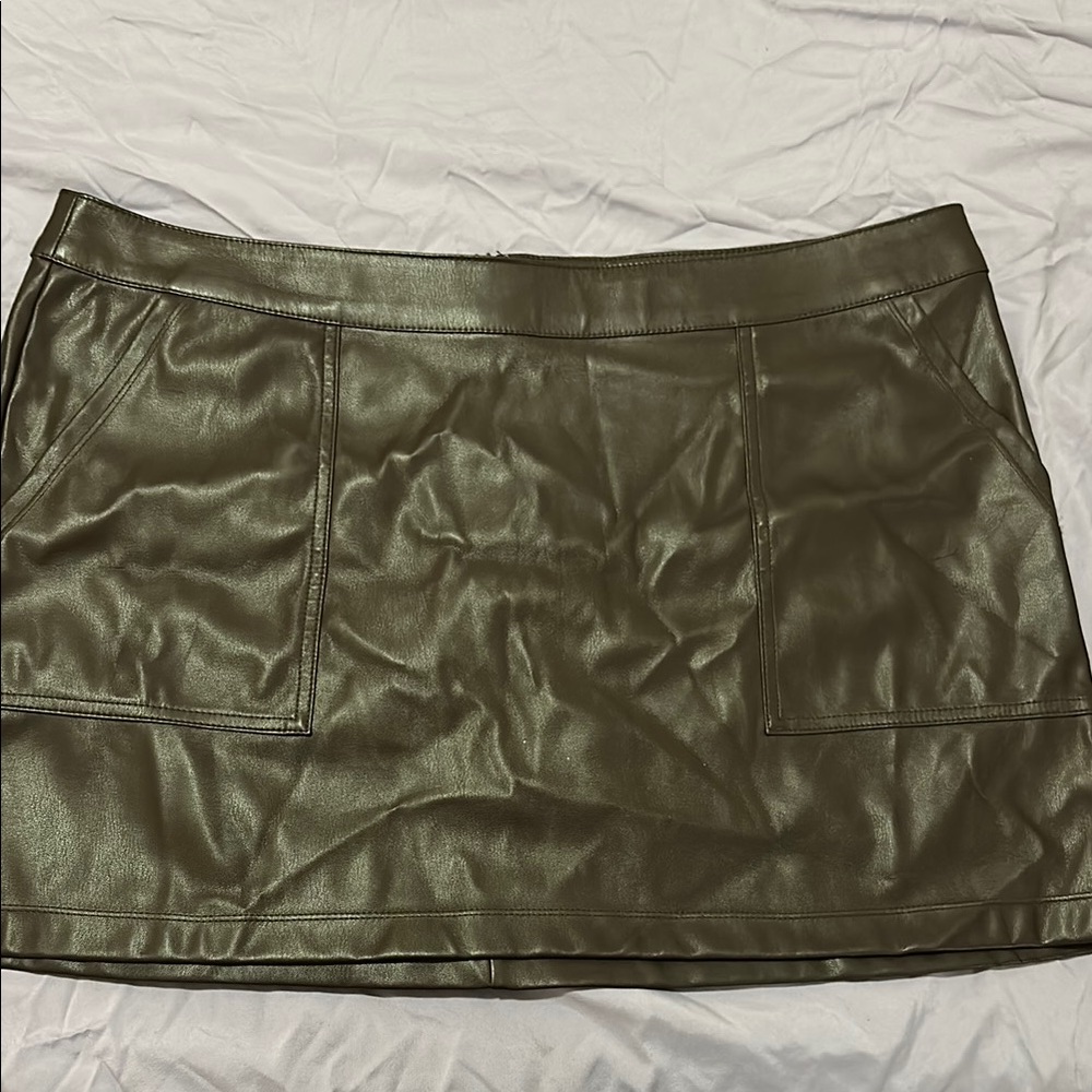 Target Brown Leather Skirt
